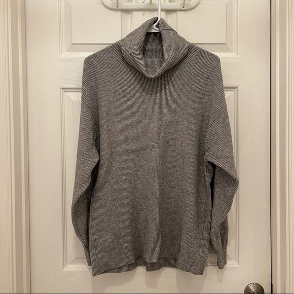 Free People Sweaters - Free People Oversized Ribbed Turtleneck Tunic